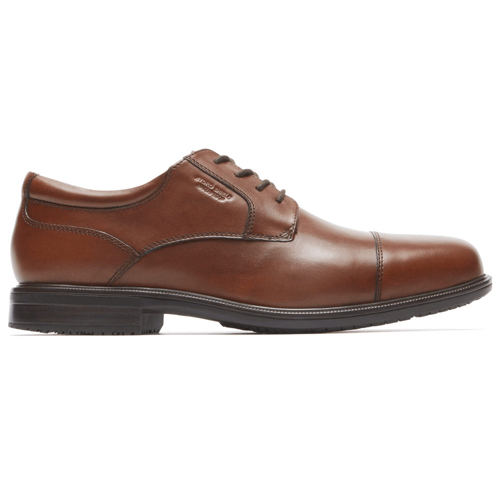 Sapatos Sociais Rockport Homem Marrom - Essential Details Ii Cap Toe - 91675SJCW